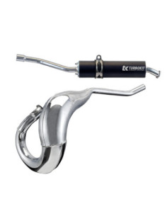 Escape Turbokit Cross 2T bufanda homologado cromado adaptable para BETA ART "04 - 06"