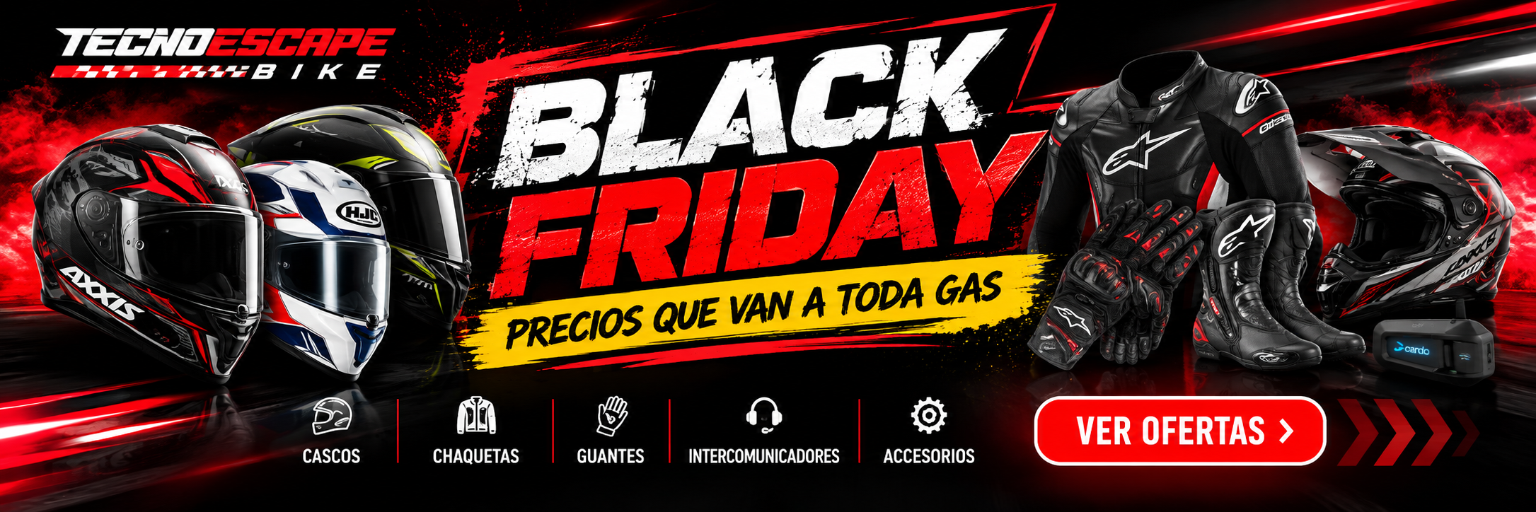 BLACK FRIDAY TECNOESCAPE BIKE – PRECIOS QUE VAN A TODA GAS